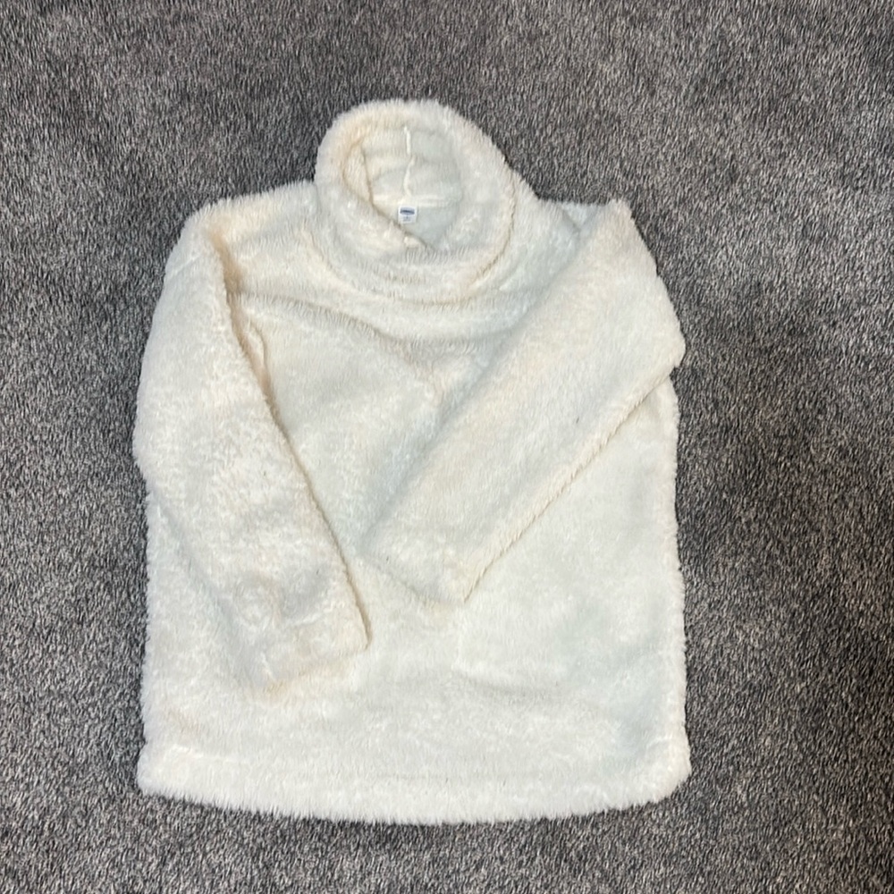 White Sherpa sweater